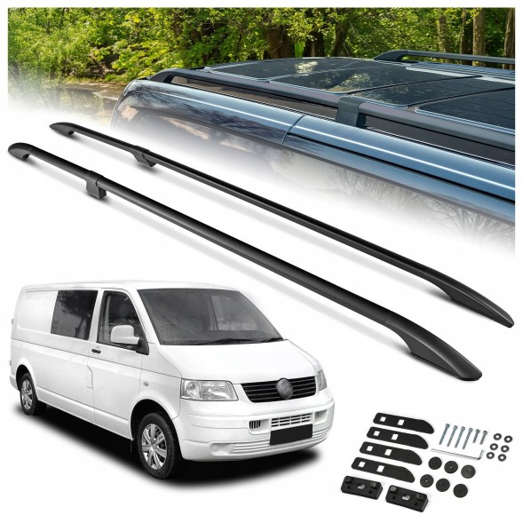 CHROMEMASTER OM-RR-D0037B-003 Багажник на дах (рейлінги) для VW TRANSPORTER T5 2003-2015 SHORT | КОРОТКИЙ