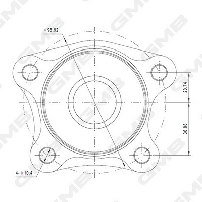 GH21390T GMB Підшипник маточини