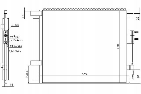 Nissens 86219675 NIS Nis940391 охолоджувач кондиціонера (з осушувачем) hy + помічник водія #33