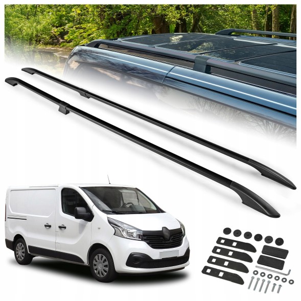 CHROMEMASTER OM-RR-D0032B-005 Багажник на дах рейлінги для RENAULT TRAFIC III 2014- SHORT | КОРОТКИЙ