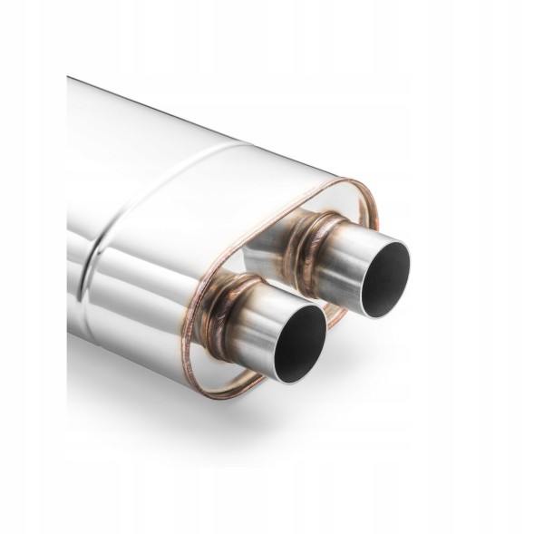 RM Motors RMMotorsEM004/63/300 Глушник спортивний наскрізний RM Motors 63мм 304SS Y-pipe 180x100x300мм