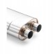 RM Motors RMMotorsEM004/63/300 Глушник спортивний наскрізний RM Motors 63мм 304SS Y-pipe 180x100x300мм