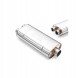 RM Motors RMMotorsEM004/63/300 Глушник спортивний наскрізний RM Motors 63мм 304SS Y-pipe 180x100x300мм