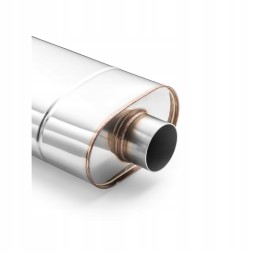 RM Motors RMMotorsEM004/63/300 Глушник спортивний наскрізний RM Motors 63мм 304SS Y-pipe 180x100x300мм
