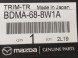 Mazda OE Оздоблення кришки багажника - Mazda 3 BP BDMA688W1A