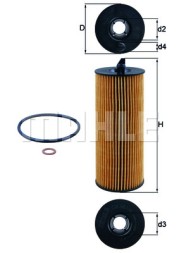 OX361 4D MAHLE ORIGINAL Фільтр мастил