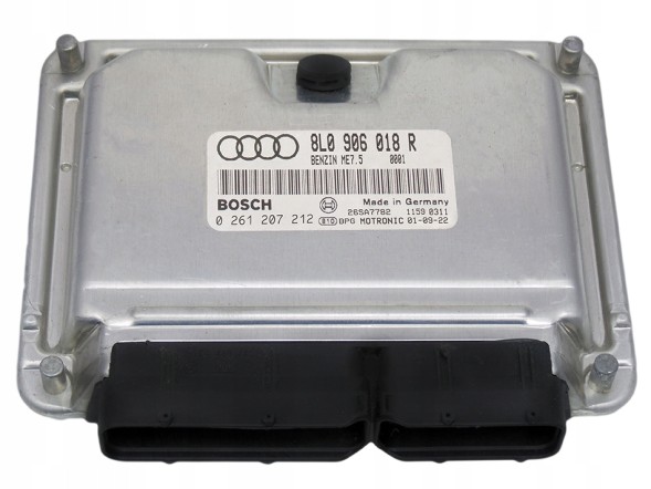 OE 8L0 906 018 R 0 261 207 212 КОМП'ЮТЕР ECU AUDI A3 1.8 T 8L0906018R 0261207212
