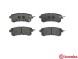 P56082 BREMBO Комплект гальмівних колодок з 4 шт дисків