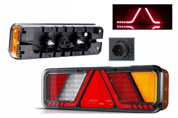 Fristom FT-700-066 P LED AMP 7PIN Світлодіодний причіпний ліхтар 24В FT-700 ПРАВИЙ GN