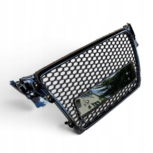 Китай Plaster Miodu Audi A4 B8 2007-2011 Grill Przedlift Решітка радіатора Audi A4 B8 2007-2011 "Стільники" Чорний Глянець RS Накладка на бампер