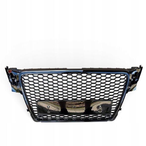 Китай Plaster Miodu Audi A4 B8 2007-2011 Grill Przedlift Решітка радіатора Audi A4 B8 2007-2011 "Стільники" Чорний Глянець RS Накладка на бампер