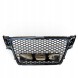 Китай Plaster Miodu Audi A4 B8 2007-2011 Grill Przedlift Решітка радіатора Audi A4 B8 2007-2011 "Стільники" Чорний Глянець RS Накладка на бампер