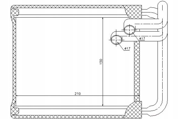Nissens NIS77632/RS1 Обігрівальник nissens hy6213 8fh351315711 60826213 8