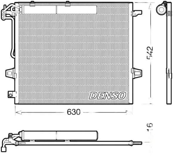 Denso DCN17057 Очисник радіатора кондиціонера dcn17057 denso