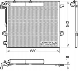 Denso DCN17057 Очисник радіатора кондиціонера dcn17057 denso