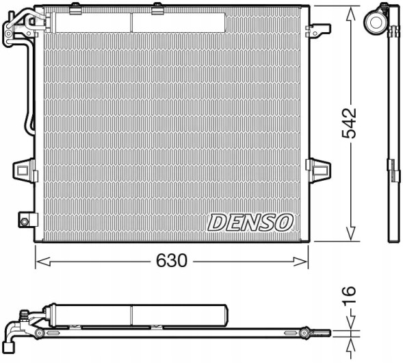 Denso DCN17057 Очисник радіатора кондиціонера dcn17057 denso