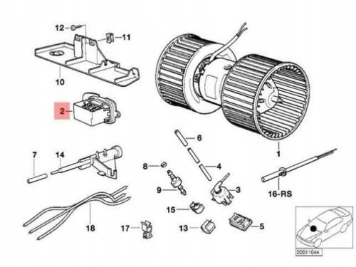 BMW OE 64111391375 Резистор повітродувки bmw e32 е34 оригінал 64111391375