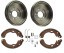Kamoka ALL0979A Барабани щелепи комплект MAZDA 626 GF 1997-2002 PREMACY 1999-2005 ЗАДНЯ ЧАСТИНА KPL