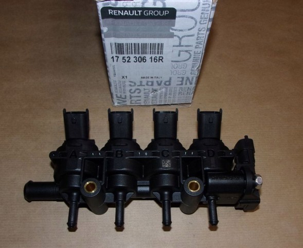 Renault OE РАМПА ФОРСУНОК ГАЗУ LPG RENAULT DACIA 1.6 175230616R Оригінальна упаковка