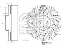 Febi bilstein 179592 Гальмівний диск 179592 febi bilstein