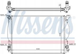 Nissens 60306A Радіатор, система охолодження двигуна nissens 60306a