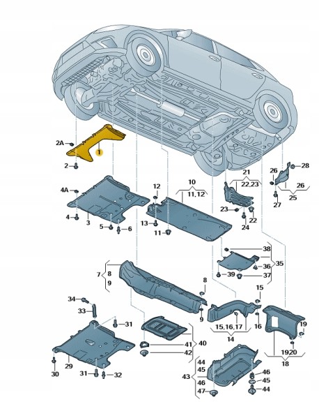 SEAT OE НИЖНЯ КРИШКА ДВИГУНА 2Q0825235B ОРИГІНАЛ VW SEAT SKODA