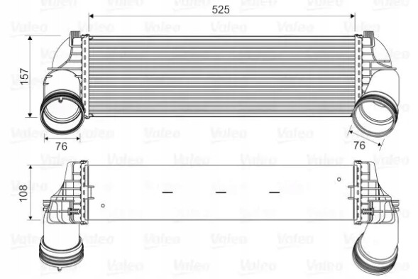 Valeo 818562 Охолоджувач повітря інтеркулер 818562 valeo bmw