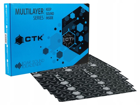 Китай 5.0 BOX CT-BPR20P Мата CTK Sandwich 5.0 Box ШУМОІЗОЛЯЦІЯ ЗВУКОІЗОЛЯЦІЯ ЗВУКОПОГЛИНАЮЧА /12шт. 37x50см