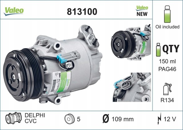 Valeo 813100 Спрезер кондиціонера astra h 2004- - valeo 813100