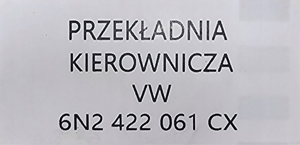 Volkswagen OE НОВИЙ КЕРМОВИЙ ПРИВОД ORG VW POLO III 6N LUPO 6N2422061C (АНГЛІЙСЬКА)