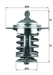 TX 70 82 MAHLE ORIGINAL Термостат