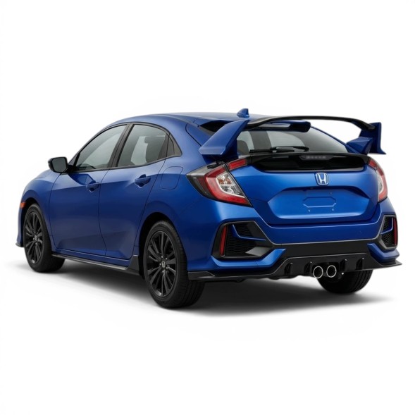 Китай Lotka Spoiler Honda Civic Hatchback 2016-2021 Czarny Połysk Спойлер для Honda Civic Hatchback 2016-2021, чорний, накладка