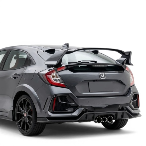 Китай Lotka Spoiler Honda Civic Hatchback 2016-2021 Czarny Połysk Спойлер для Honda Civic Hatchback 2016-2021, чорний, накладка