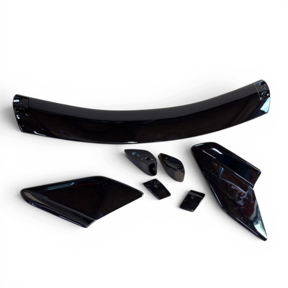 Китай Lotka Spoiler Honda Civic Hatchback 2016-2021 Czarny Połysk Спойлер для Honda Civic Hatchback 2016-2021, чорний, накладка