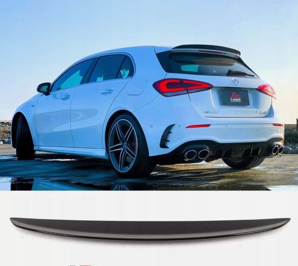 Китай SP2420 Чорний Блиск Даховий спойлер A35/A45 Mercedes A-Class W177 AMG Line 2018+