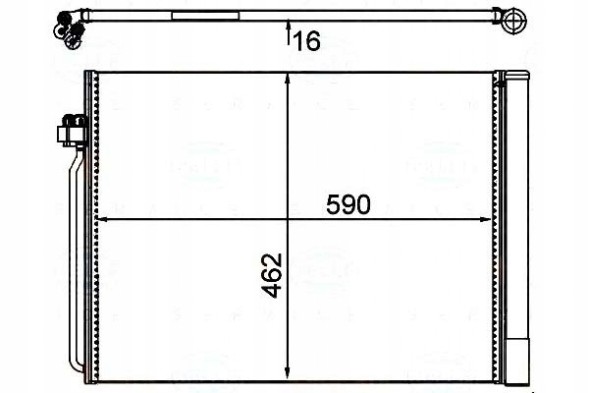 Behr Hella Service 8FC 351 302-494 BRH/GIFT Конденсатор кондиціонера bma x5 x6 e70 71 07- behr h + помічник водія #31