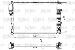 Valeo 735299 Охолоджувач води 735299 valeo mercedes