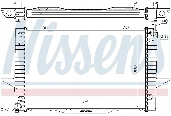 Nissens 65546A Радіатор охолодження 65546a nissens volvo c70 s70 i