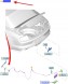 Ford OE ЗАМОК ЗАСЛІНКИ БАГАЖНИКА FORD MUSTANG 2015- 2023- 2010533 _ FR3B-7643282-CB