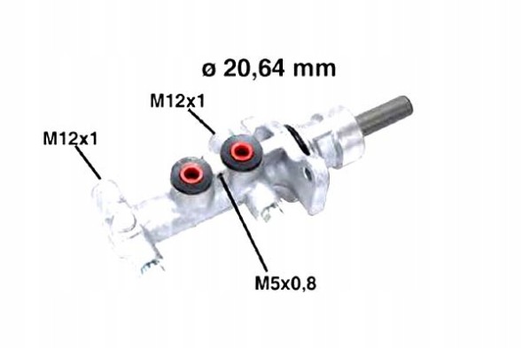 Metelli 05-0768/ZAW Гальмівний насос METELLI RENAULT. РУХ II 01- ДО