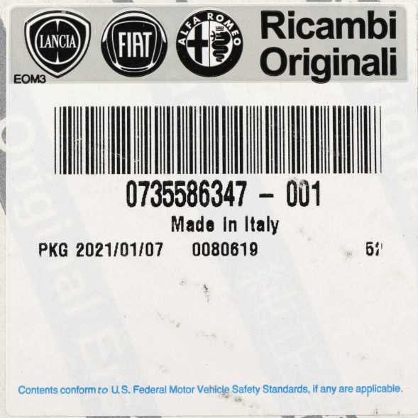 Fiat OE Підголовник крісла PSA 1612590380