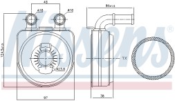 90650 NISSENS Масляний радіатор