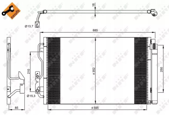 NRF 35970 35970/Nrf зливна трубка кондиціонера bmw 1 (f30/f20) 11-