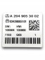 Mercedes-Benz OE MERCEDES BENZ W204 БАГАТОФУНКЦІОНАЛЬНА ПАНЕЛЬ КНОПОК A2049053002
