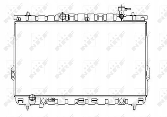NRF 53357 Охолоджувач води 53357 nrf hyundai santa fe i