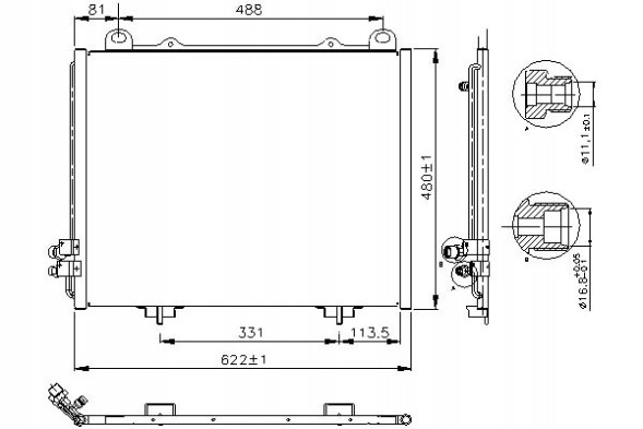Nissens 94285 Конденсер mercedes e клас 95-99 w210 nissens