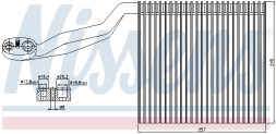 92294 NISSENS Радіатор випаровувач