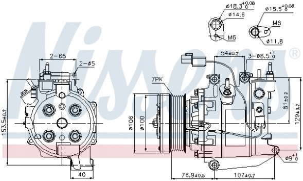 Nissens 89246 Компресор кондиціонера nissens 89246