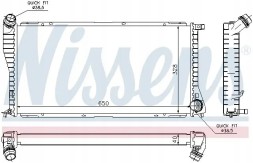 Nissens 60634A Охолоджувач води 60634а nissens bmw 5 7 e38 e39