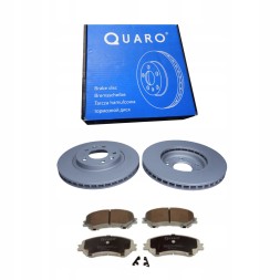Quaro 2× Quaro QD7633 Гальмівний диск + QP1086 КОЛОДКИ ХАМ. NISSAN Р. QASHQAI 13- QUARO